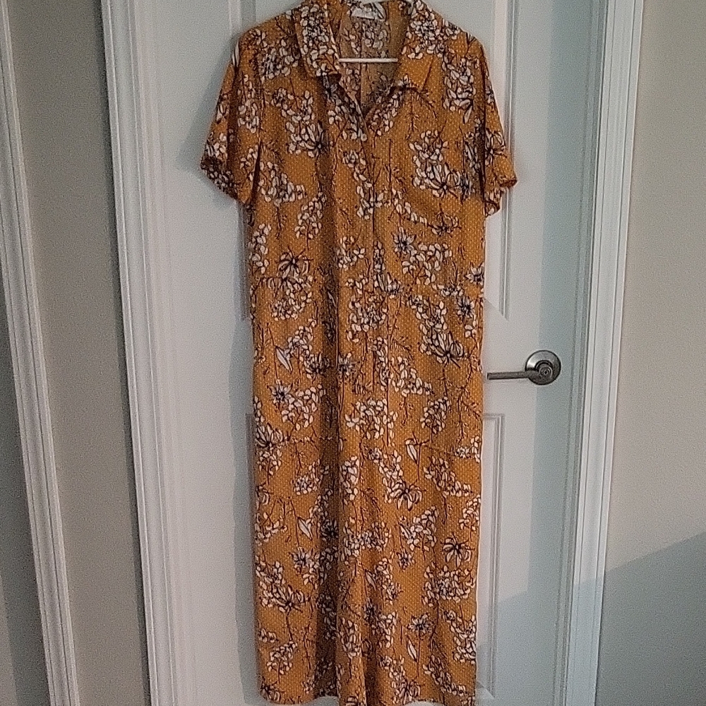 Elegant Floral Yellow Jumpsuit